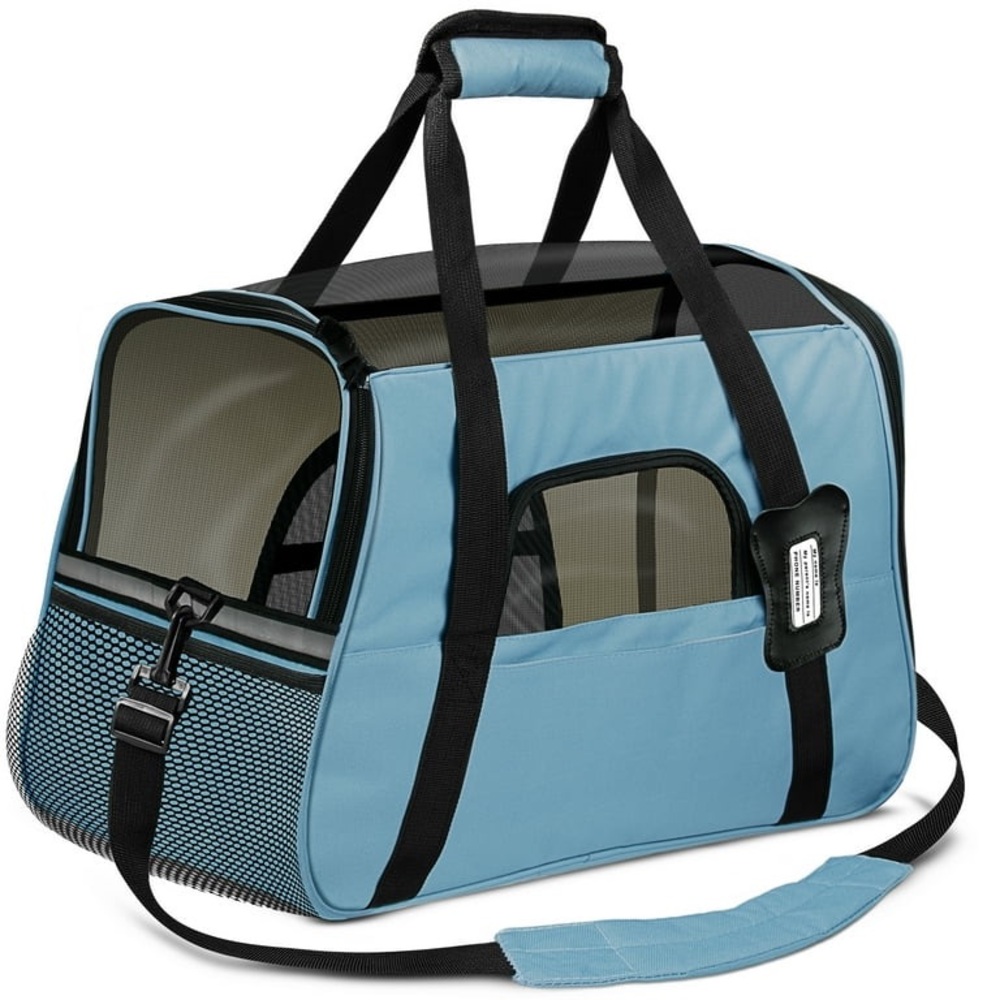 Oxgord Airline Approved Pet Carrier SMALL 10 LBS] Blue - Soft-Sided Carriers for